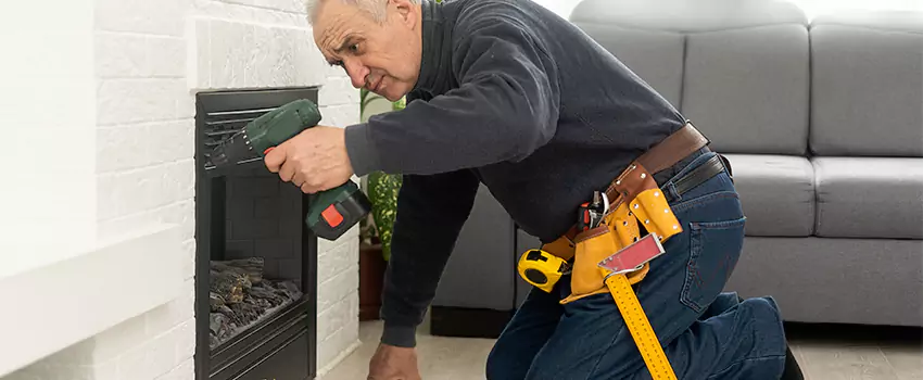New Indoor Fireplace Installation in North Babylon, New York