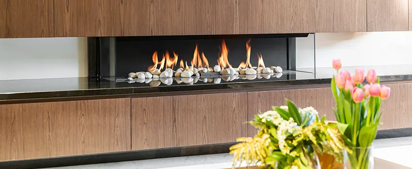 Double-height Fireplace Design Refurbishment in North Babylon, New York